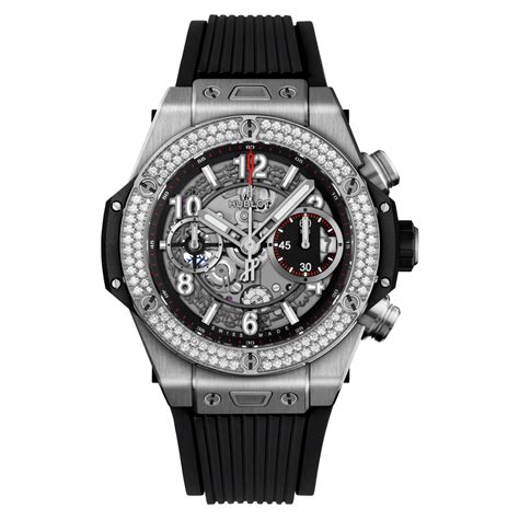 hublot big bang unico titanium diamonds|hublot unico price.